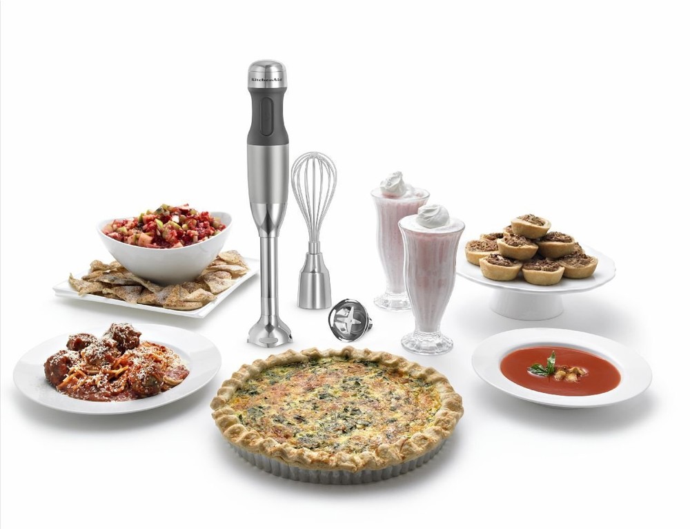KitchenAid KHB2561ACS Architect Series 5-Speed Hand Blender - Coco Silver