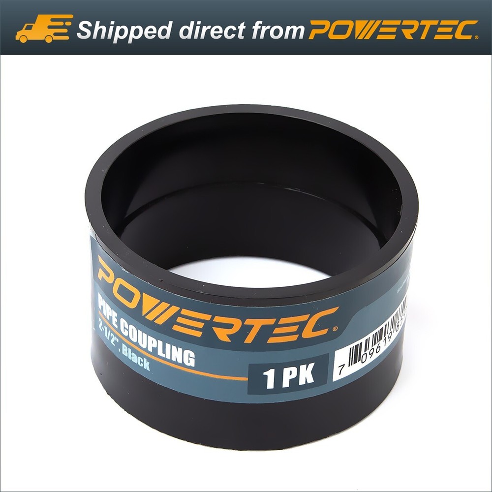 POWERTEC 2-1/2" Pipe Coupling, Black (70235)