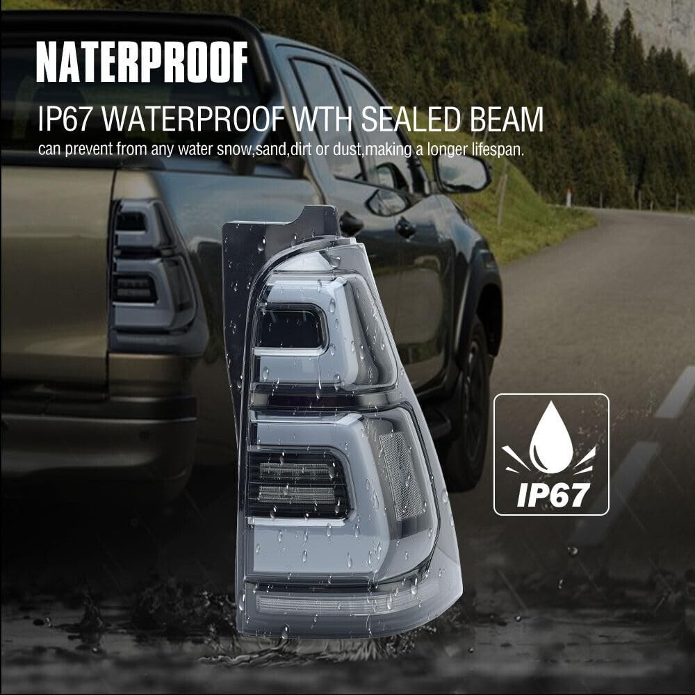 Pair LED Tail Light Assembly For Toyota 4Runner 2003-2009 Start Up