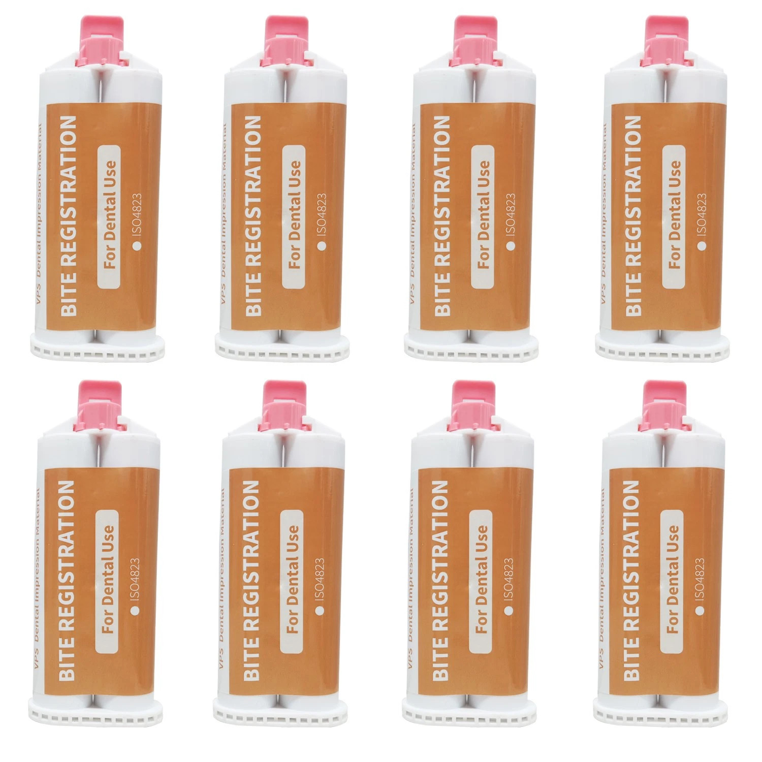 8 X 50ML Dental Bite Registration Material Fast Set Unflavored Cartridges