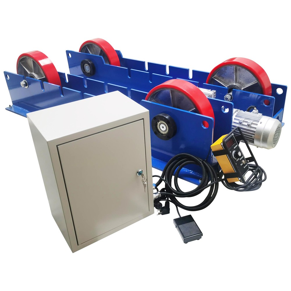 220V 3T Digital Line-Control Adjust Welding Turning Roller Rack Welding Bench