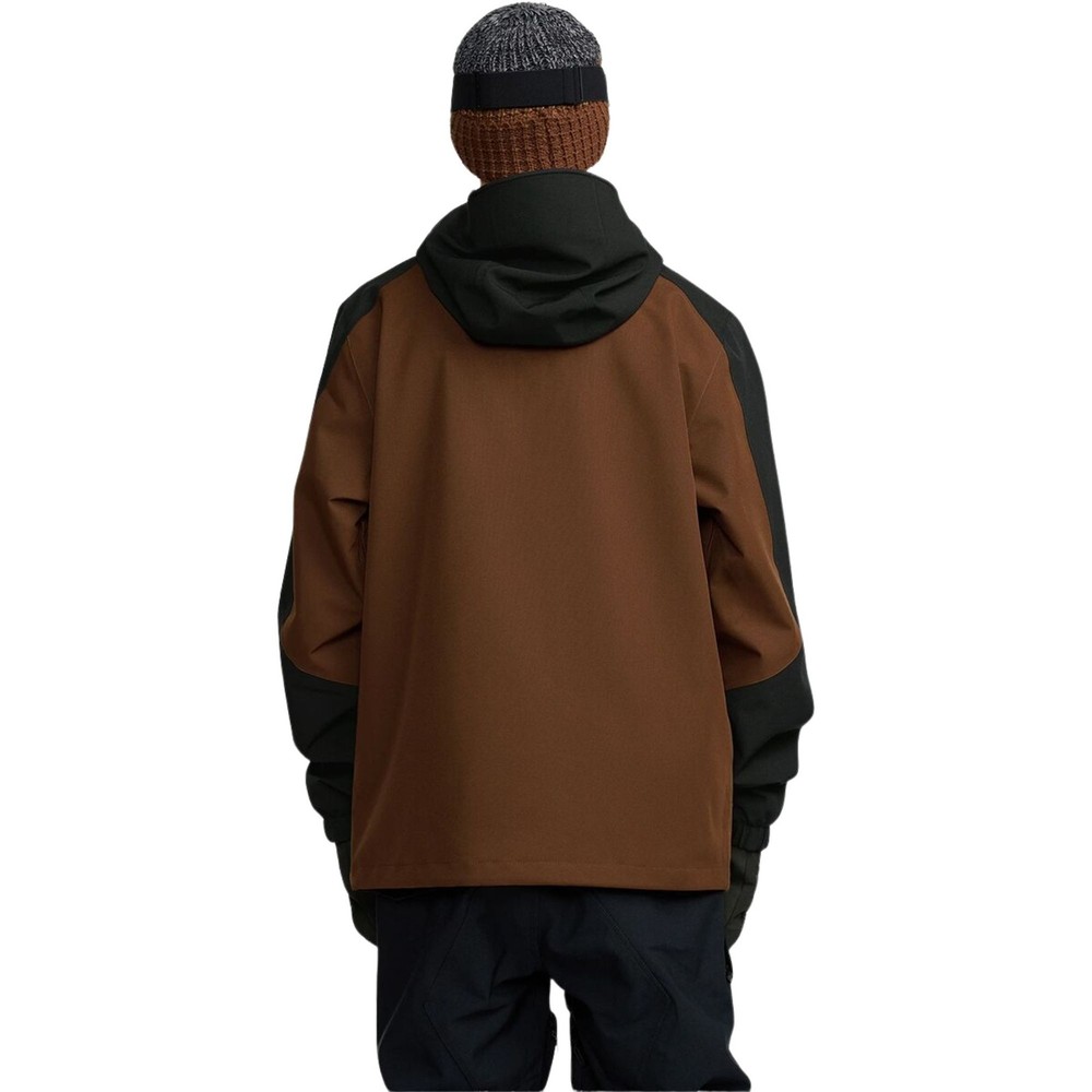 Volcom Brighton Full Zip Men's Winter Jacket, Brown, X-Large