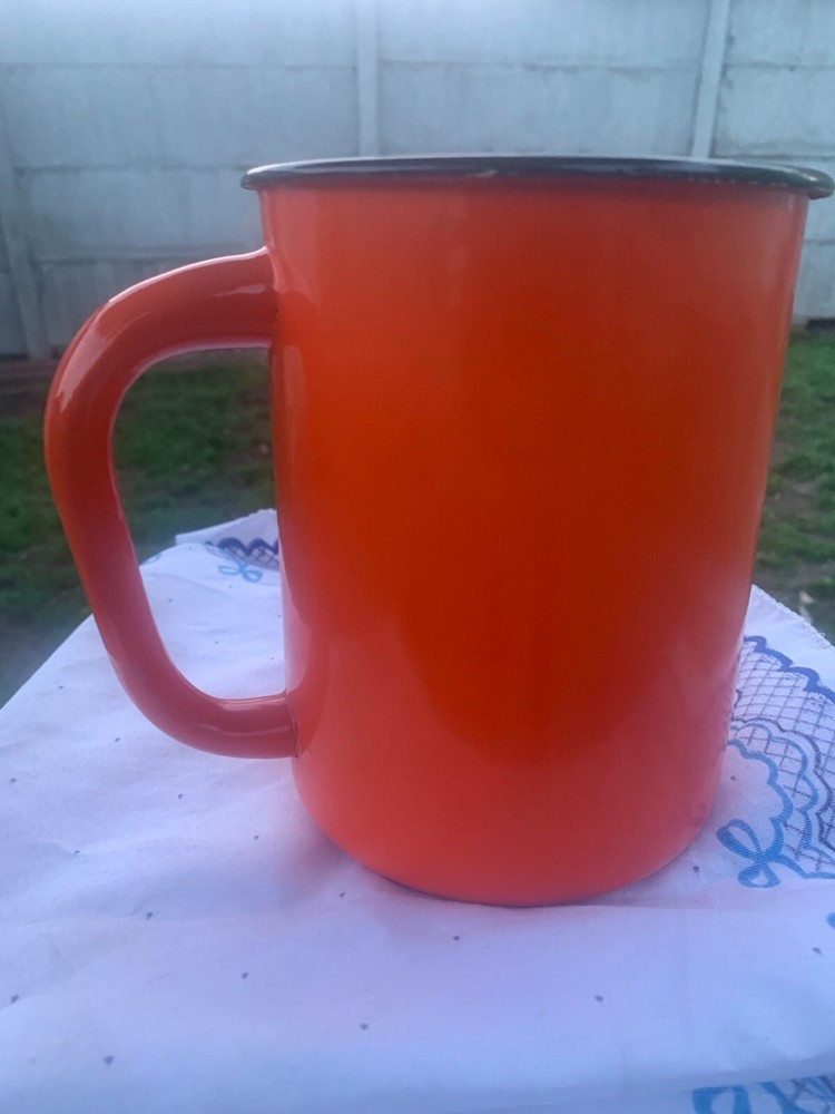 Large enameled mug specially made for Soviet Army Day.