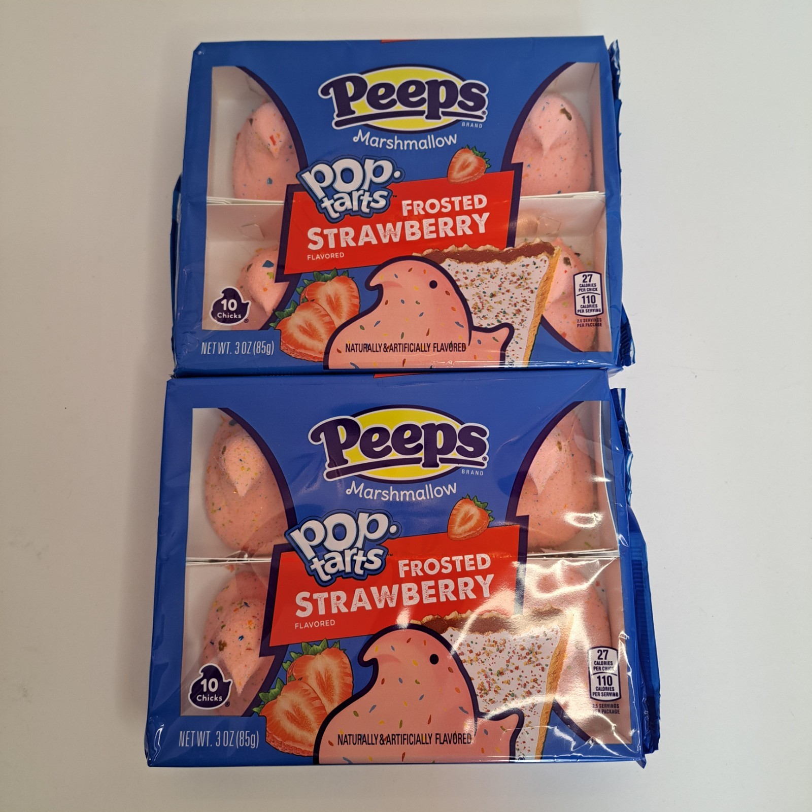 Peeps Marshmallow Frosted Strawberry Pop Tarts Flavor 2 Packs, 10 per pack