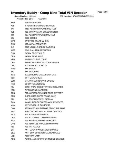 2013 13 RAM 1500 Air Shutter