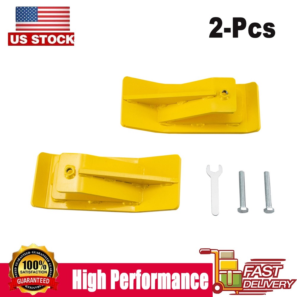 Pair Tractor Bucket Protector Ski Edge Tamer Protector Snow/Removal Wheel Loader