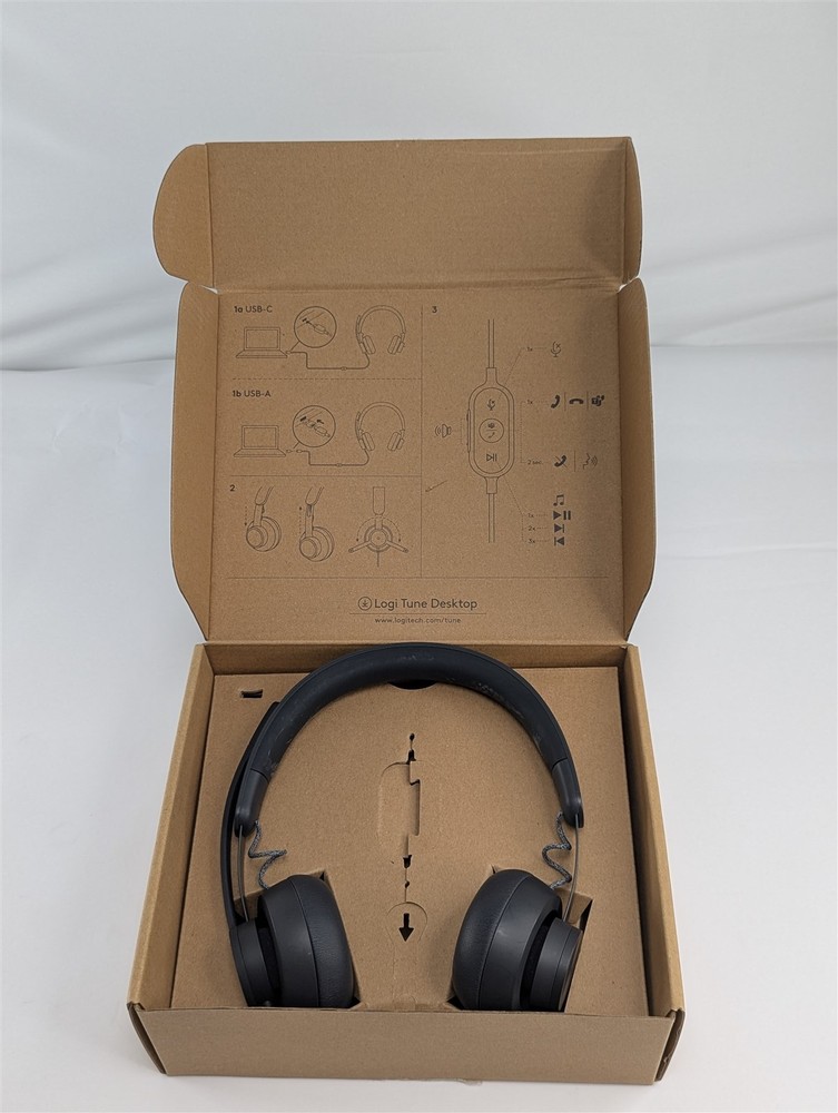 Logitech Zone Wired USB Headset Noise Cancelling Microphone USB-A Adapter