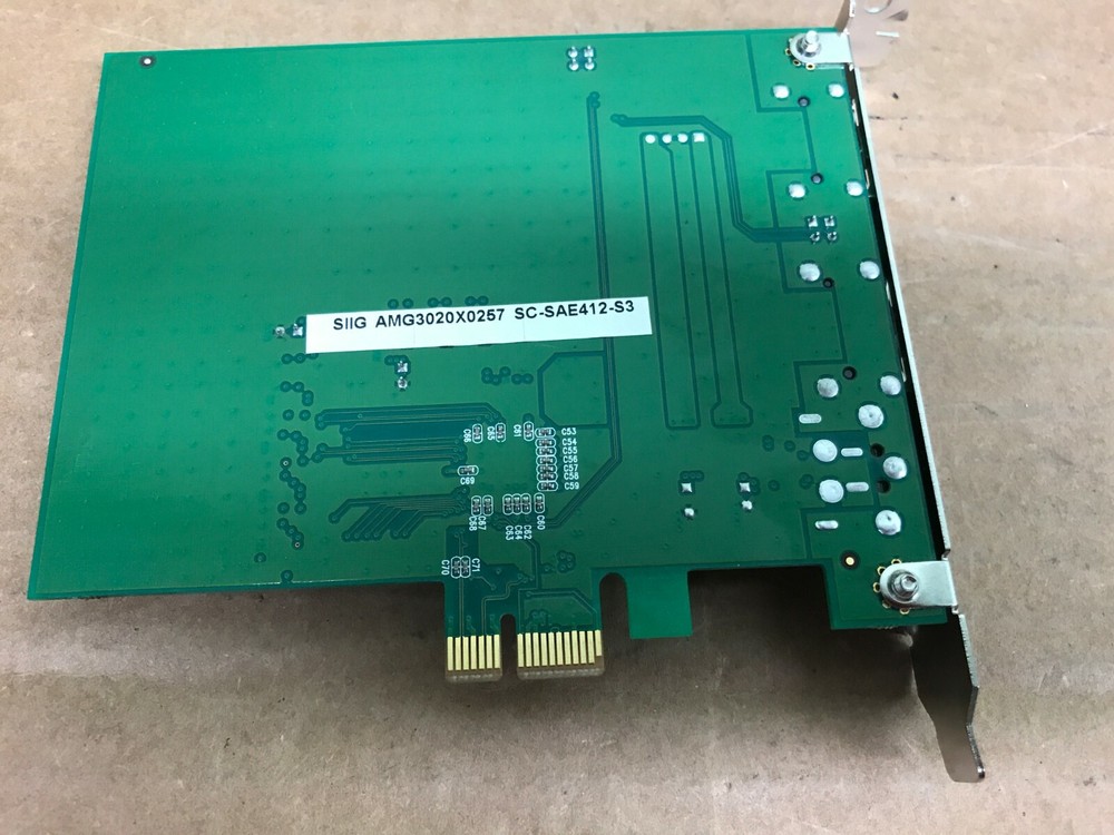 SIIG SC-SAE412-S3 2-Port E-SATA II PCIe x1 Controller Adapter
