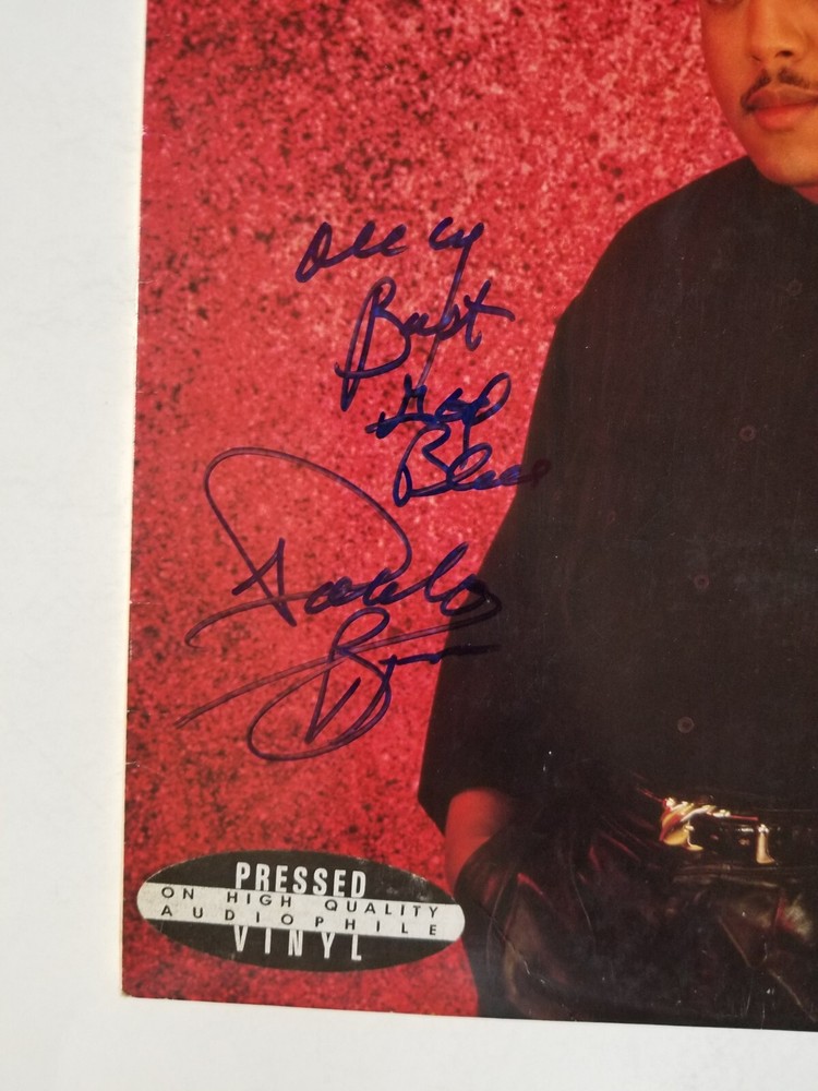Peabo Bryson REAL hand SIGNED Positive Vinyl Record JSA COA Autographed