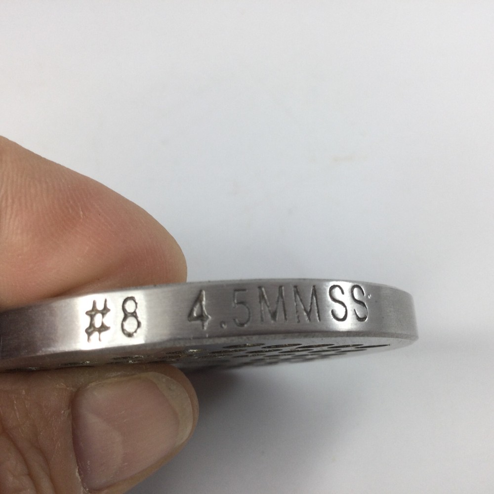 Stainless Steel Grinder Plate #8 4.5 mm