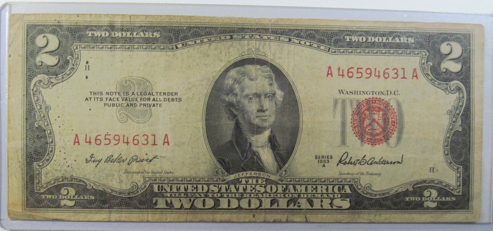 1953A $2 United States Note  (#413ay)