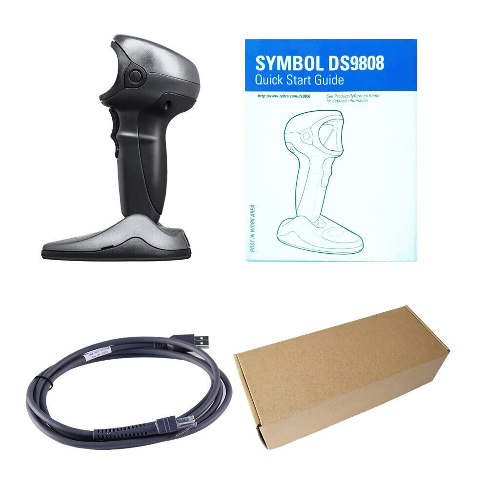 Symbol DS9808-SR00007NNWR Wired POS Barcode Scanner USB for 2D Code Reader