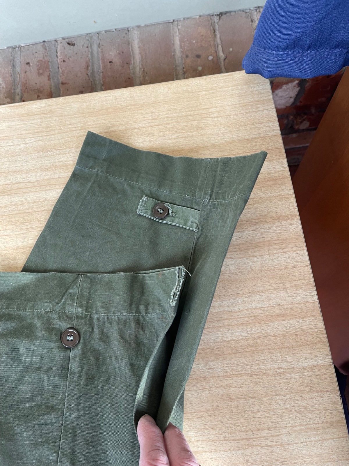 US Korean War M-1945 Field Combat Trousers. NOT M-1951. 30x30. Scarce.