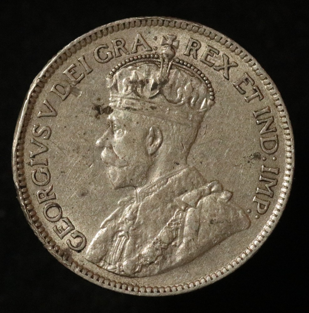 Newfoundland 1917 25 Cents - Silver - George V - Nice Condition