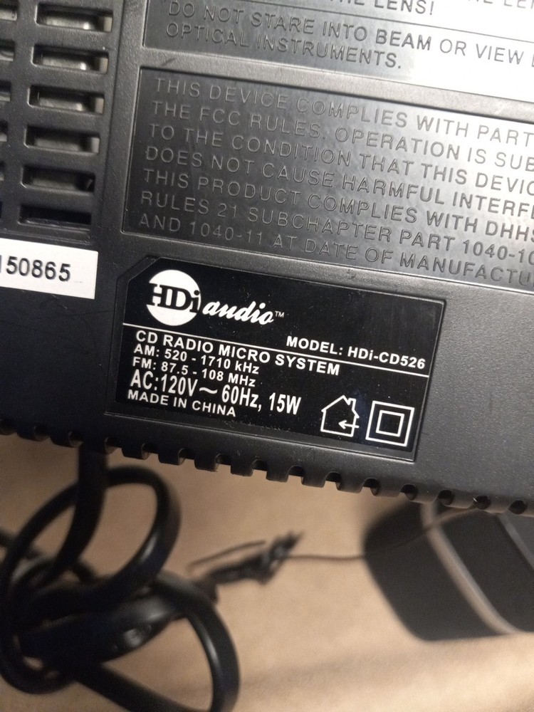 HDI AUDIO - CD RADIO MICRO SYSTEM - HDI-CD526
