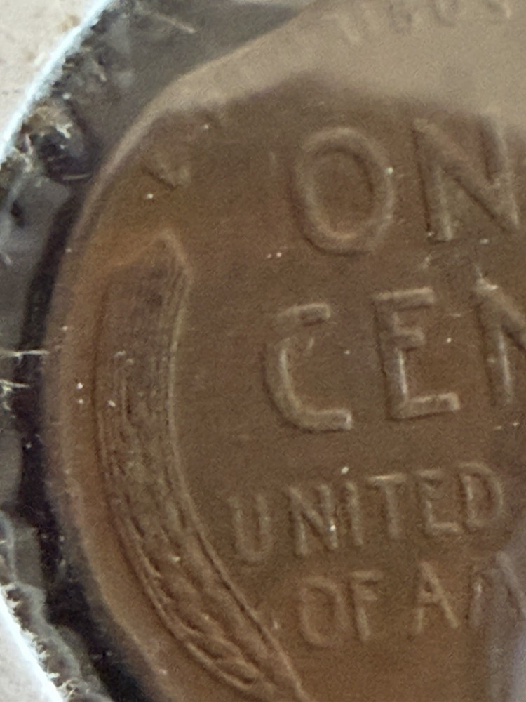 1940 Lincoln Cent Mint Error Clipped XF