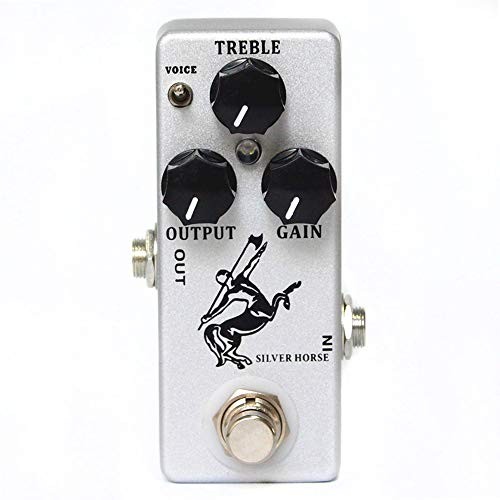 Overdrive Function Guitar Effect Pedal with True Bypass for Silver Horse