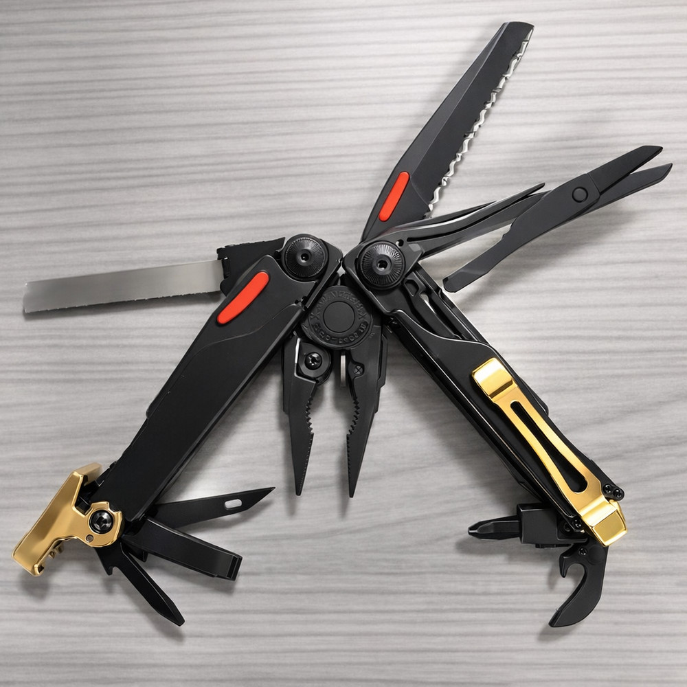 For Leatherman Wave +, BRASS Hammer Head Mod, Modification, CNC Made,Locking,CAD