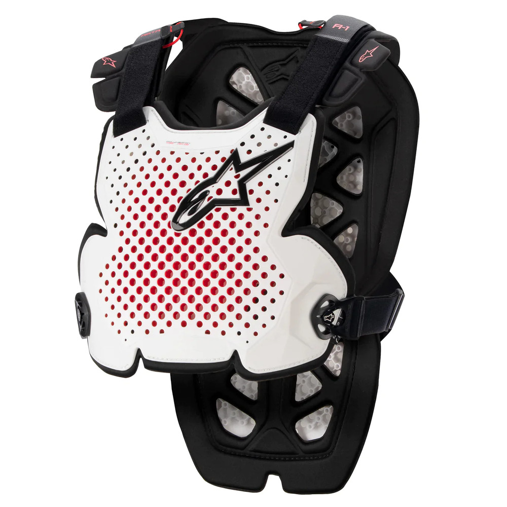 Alpinestars A-1 Chest Protector White/Black/Red