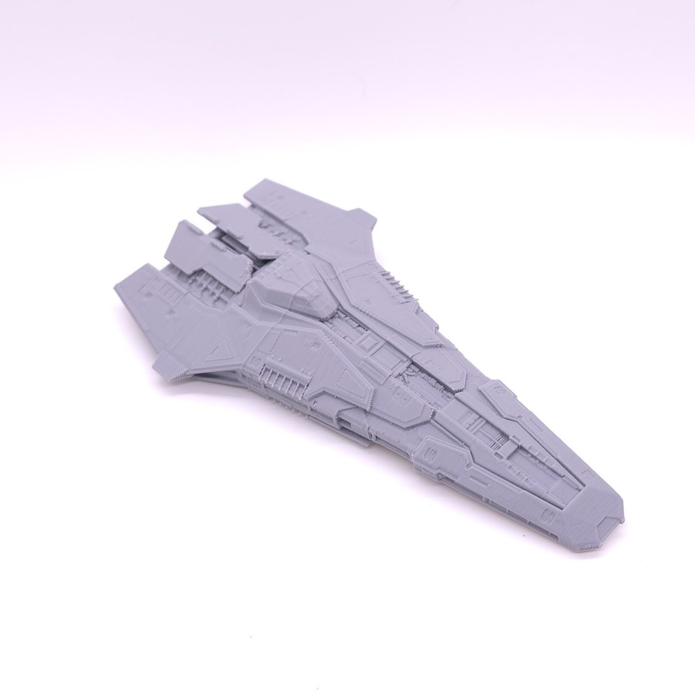 Federal Corvette  - 1", 3", 6" or 12" Model - Custom Space Ship Sci-Fi Elite