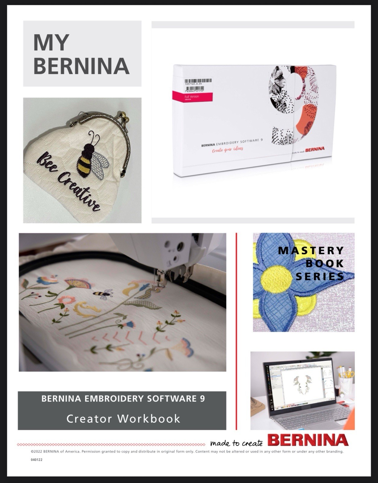 Bernina Embroidery Software 9 (2024 Edition) Manual & Mastery Bundle: 8 Books
