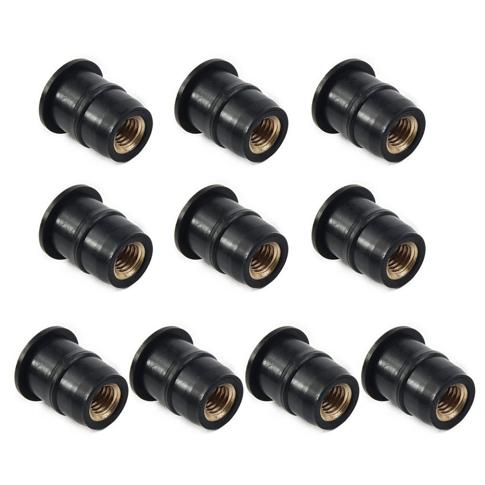 Panel Nuts Mounting For bodywork ATV applications 10PCS set Motorcycle