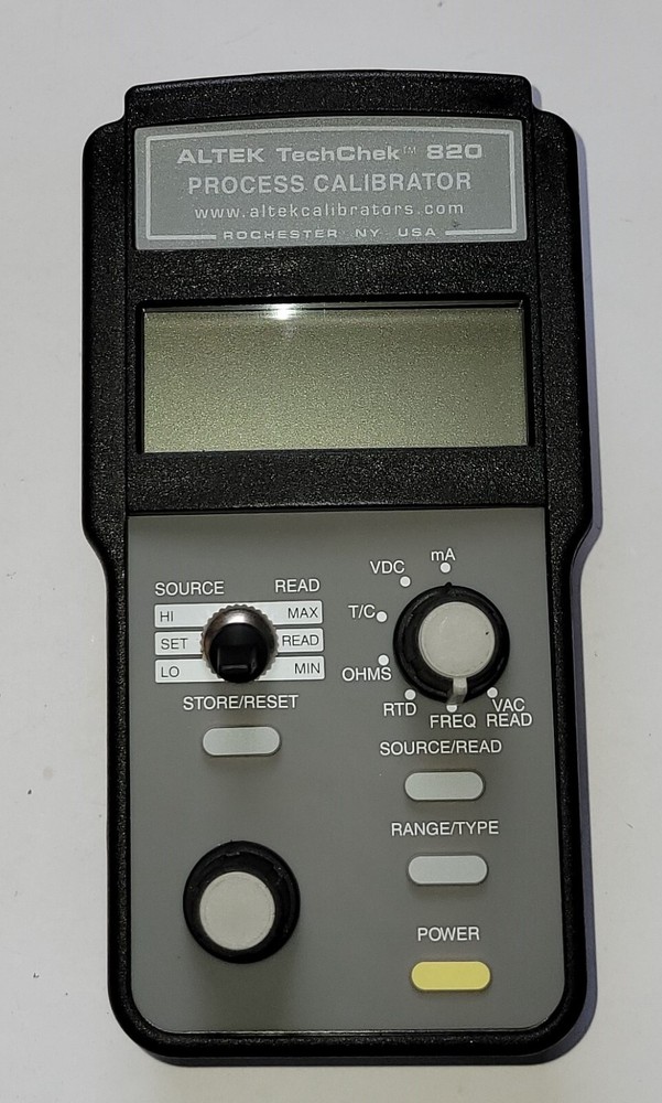 Altek TechChek 820 Process Calibrator, No leads, Mint Condition