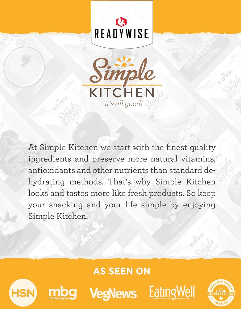 ReadyWise Simple Kitchen Powdered Eggs, 72 Servings, Emergency Food