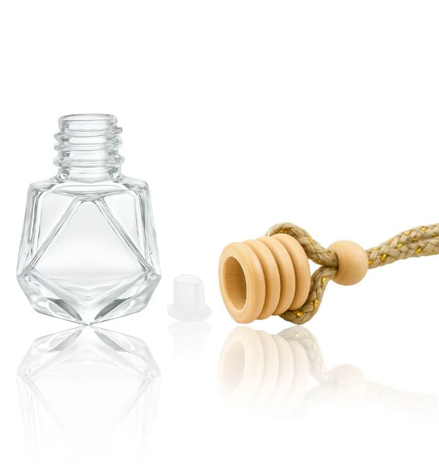 Car Diffuser Bottle Set 8ml– 30pcs Diamond Shaped Hanging Pack of 30,