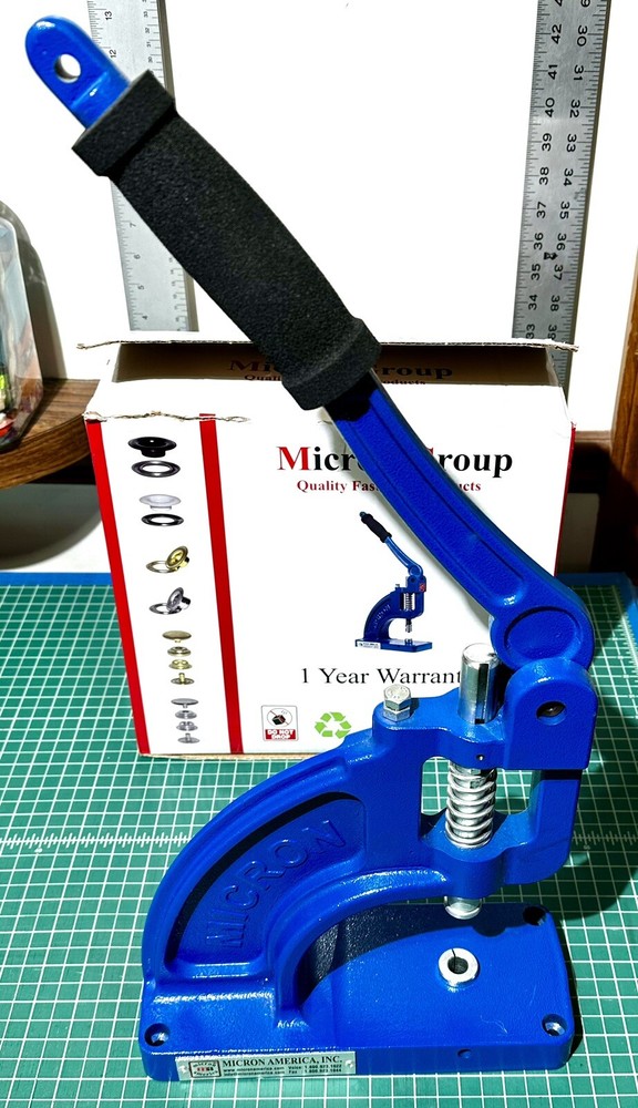 MICRON TEP-3 DEEP FRAME FASTENING ATTACHING HAND PRESS GROMMET SNAP RING BUTTON