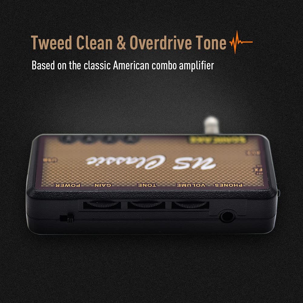 SONICAKE Guitar Headphone Amp Mini US Classic Reverb Effect