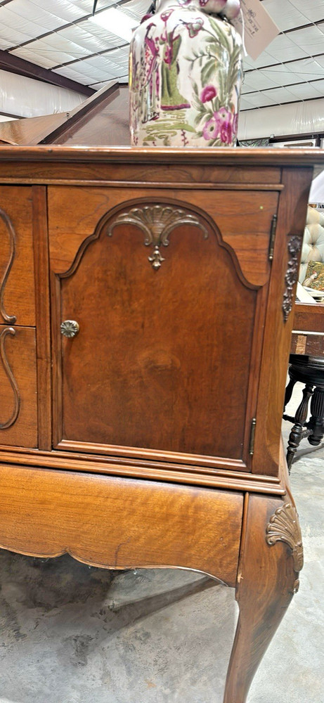 Antique Queen Anne Style Walnut Buffet