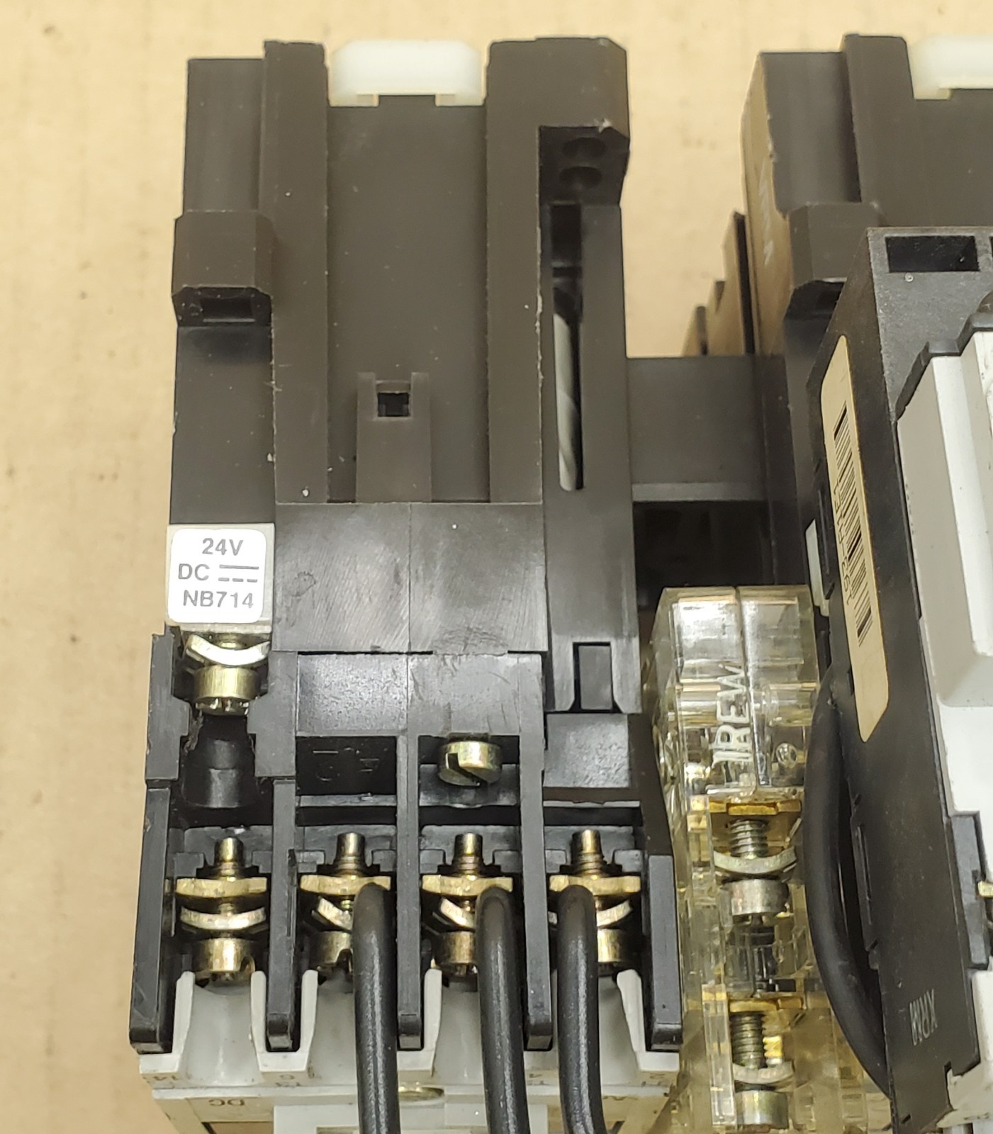 Allen Bradley Reversing Contactor 100-A09NZ3 24VDC Coil 193-A1E1 Overload NICE