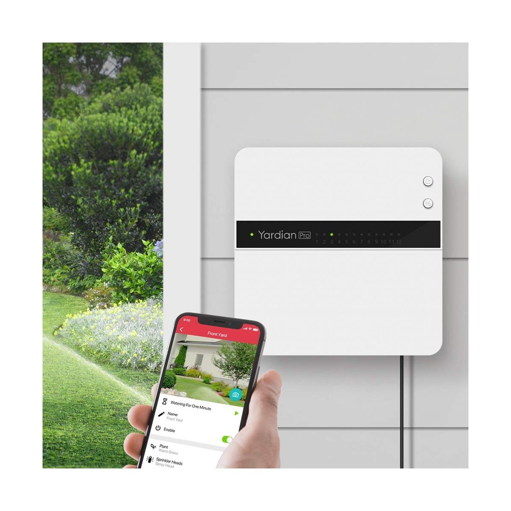 Yardian Pro Smart Sprinkler Controller (6-Zone) – Easy DIY Install, Apple