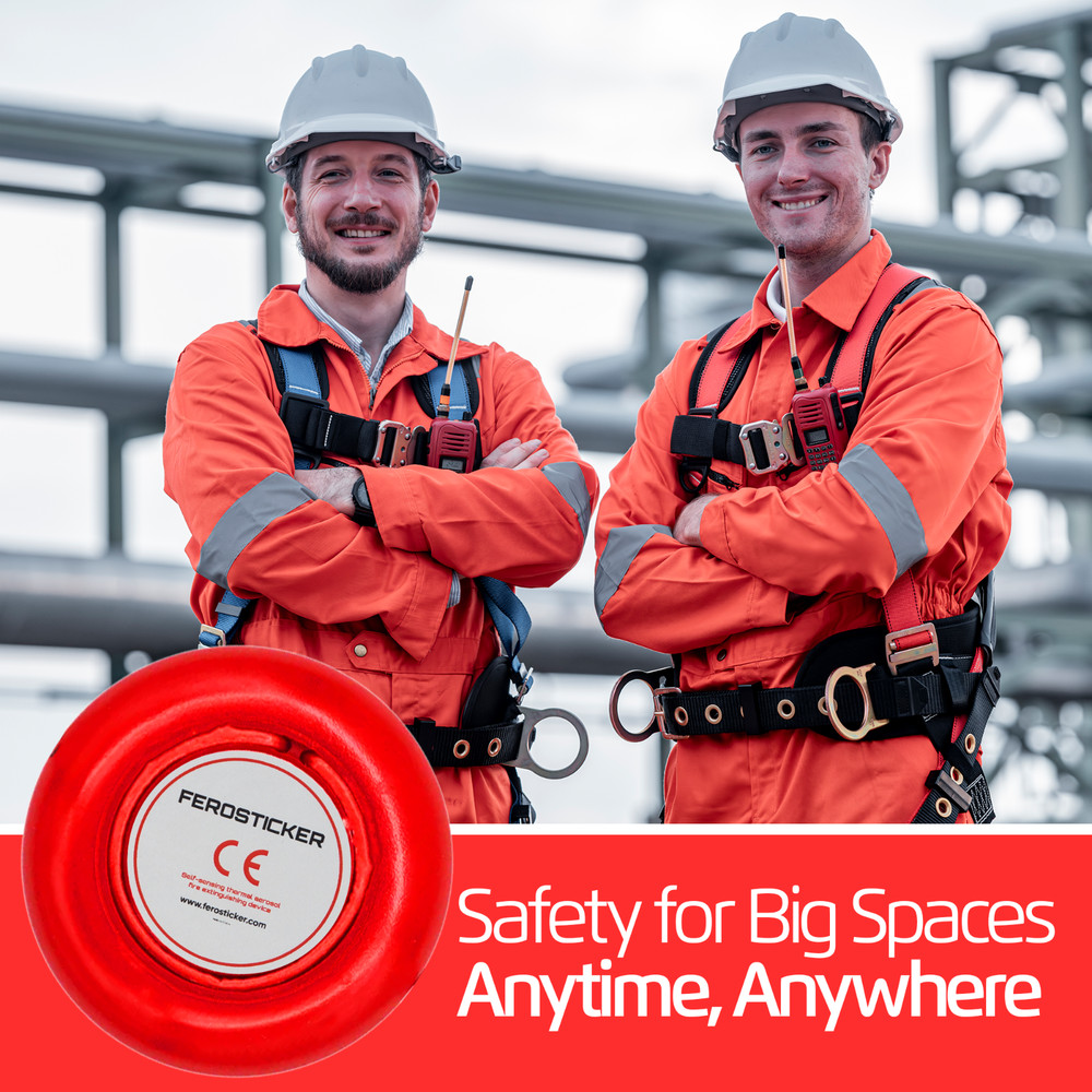FEROSTICKER Small Automatic Fire Extinguisher for Large Electric Panels (1 Pack)