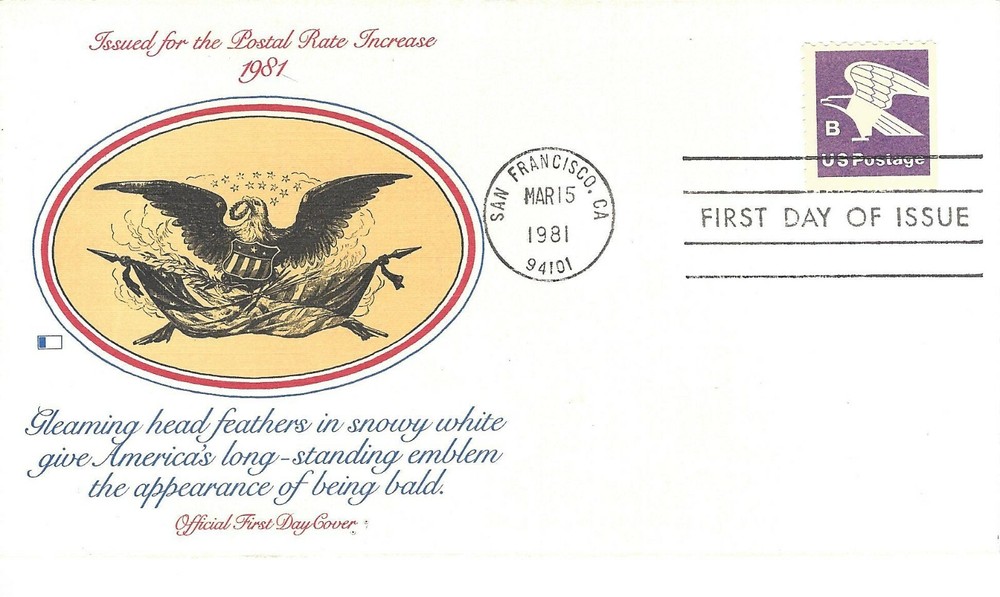 STAMP US SCOTT 1818 "Eagle B" 18 CENT 1981 FDC - C