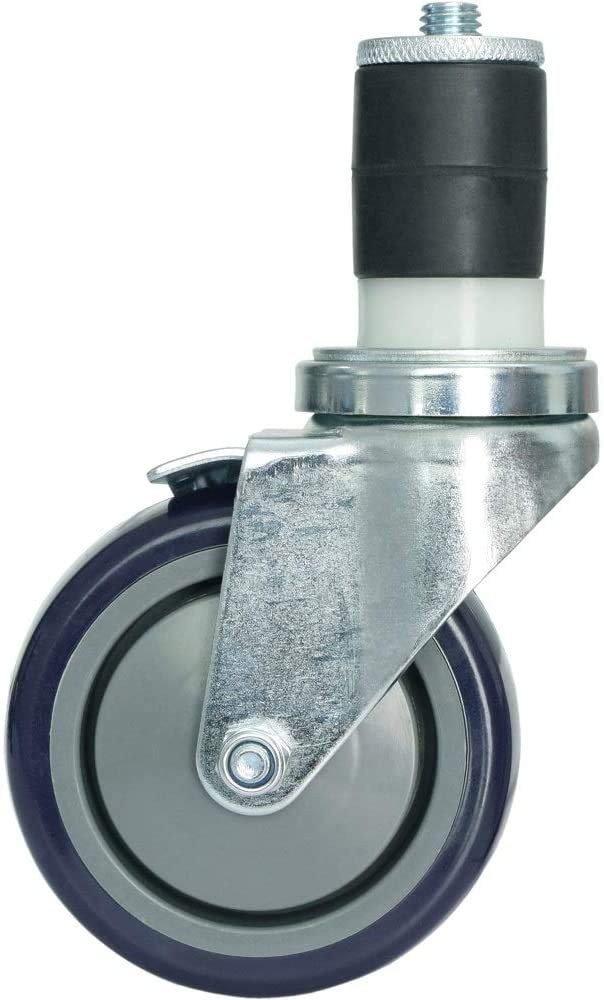 MySit 4 inch Work Table Caster Wheels for Commercial Kitchen Prep black