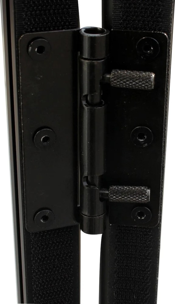 5 Panel Black Frame DJ Facade W-Stainless Quick Release 180 Deg. Hinges