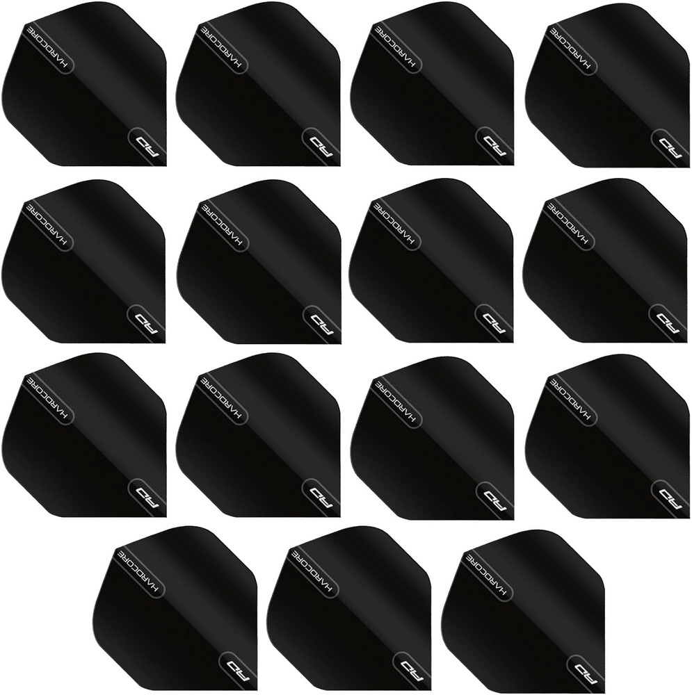 Hardcore XT Patterned Extra Thick Standard Dart Flights - 5 Sets Per Pack (15 Da