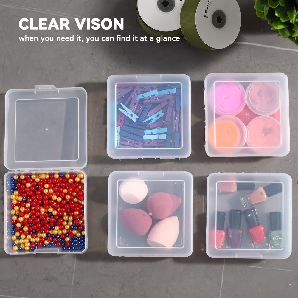 Small Plastic Storage Containers Clear Arts & Crafts Storage Boxes & Organize...