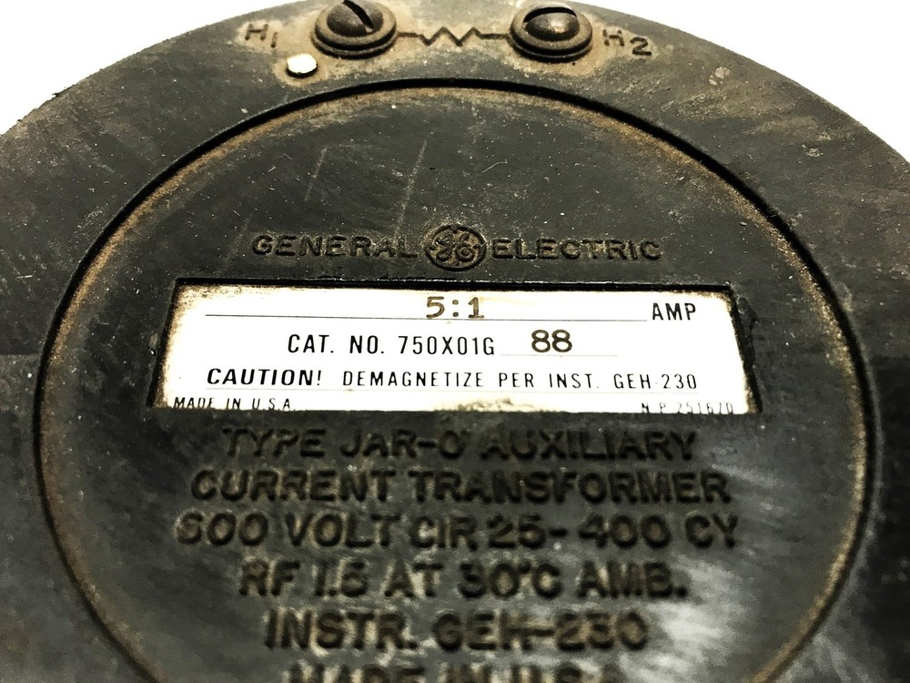 General Electric Auxiliary Current Transformers 750X01G88 USED