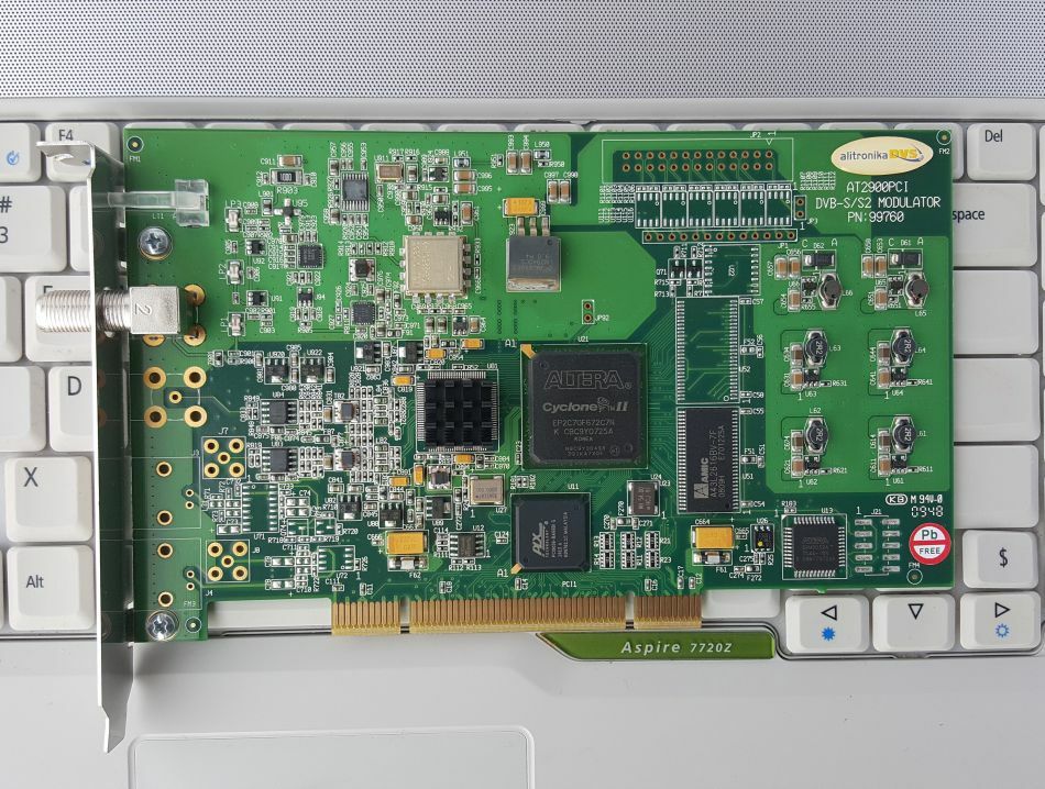 Alitronika AT290PCI QPSK Satellite DVB-S2X DVB-S2 DVB-S DVB-DSNG Modulator