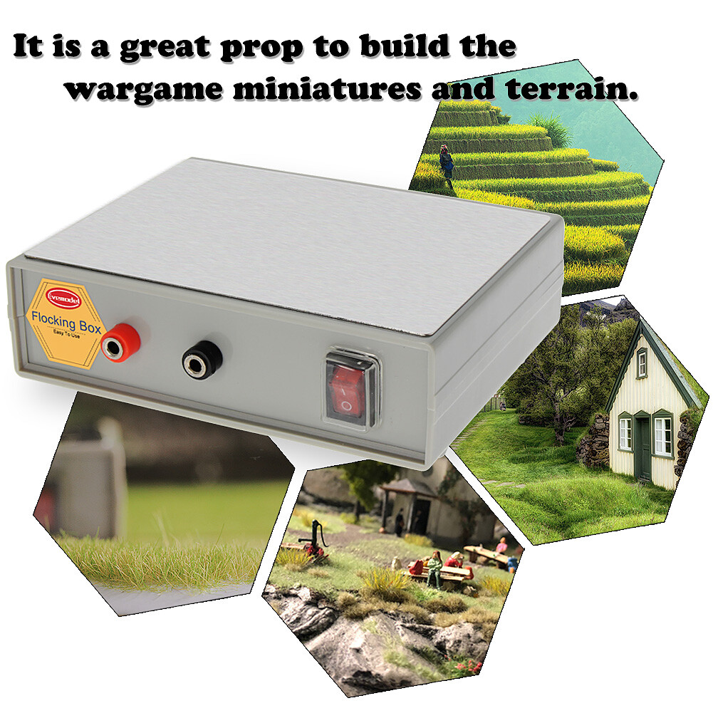 Evemodel Flocking Box Static Grass Flocking Applicator Machine Model Tool GJ08