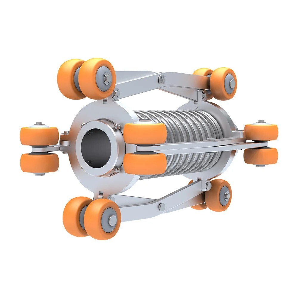 Sewer Endoscope Camera Crawler with Retractable Extension Bracket Guide Pulley