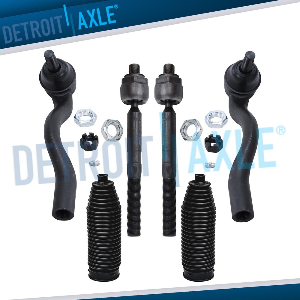 6pc Front Outer Inner Tierod Boot Kit for 2011- 2015 Durango Jeep Grand Cherokee