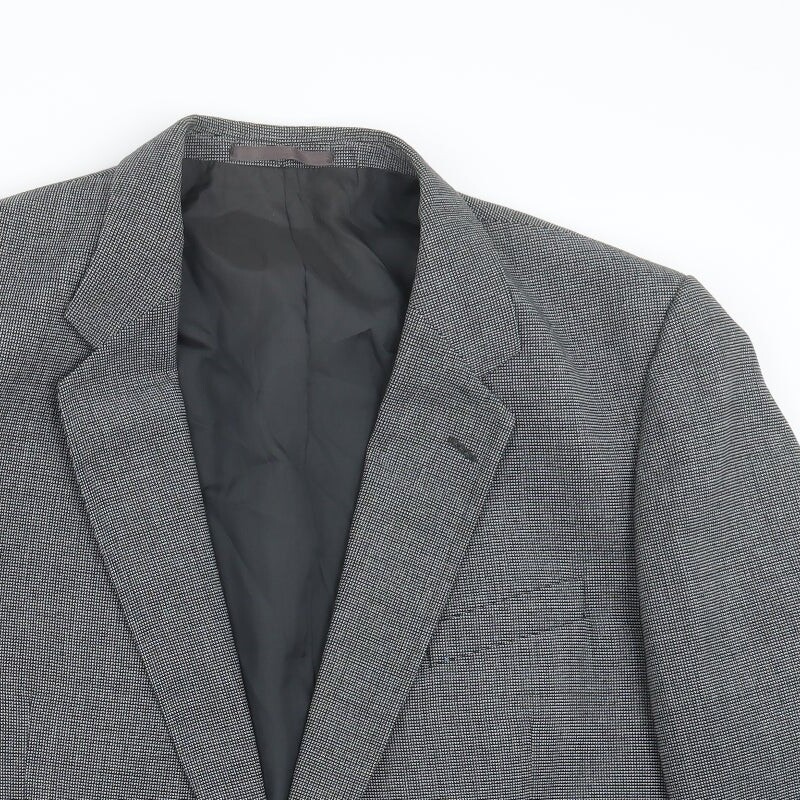 Vintage St Michael Mens Grey Polyester Blend Suit Jacket Size 40
