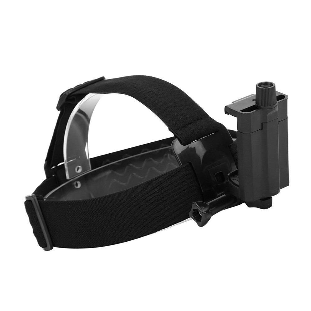 Plastic Black Outdoor Head Harness Strap Shooting Bracket Headband Mount