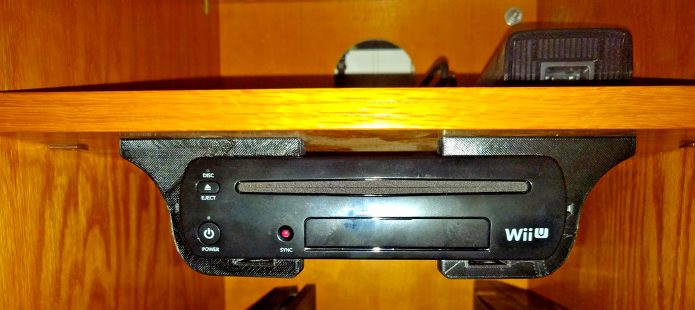 Nintendo Wii U Under-Shelf Console Mount Bracket