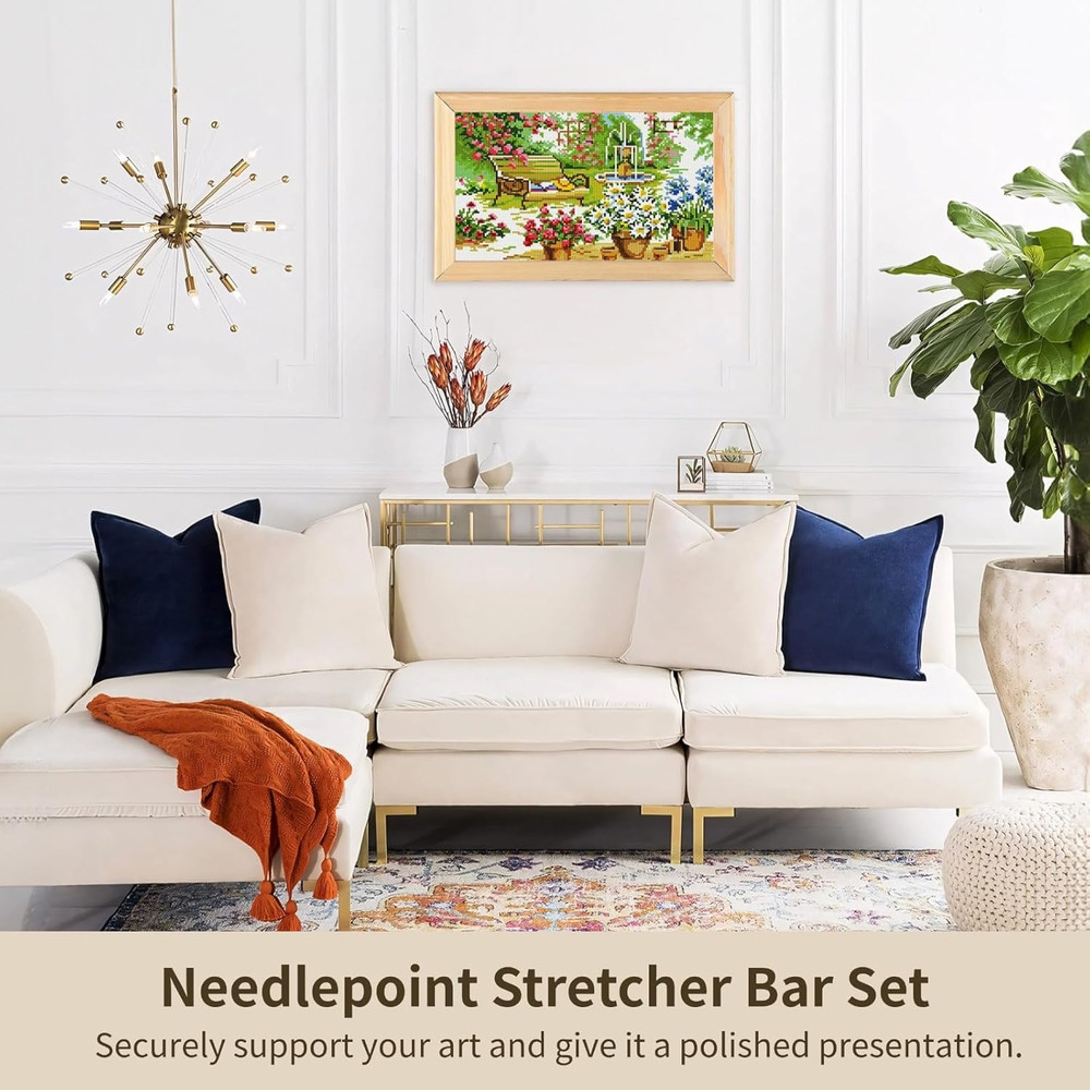 Needlepoint Stretcher Bar Set, 6 Sizes, Rectangle Canvas Stretcher Bars, Needlew
