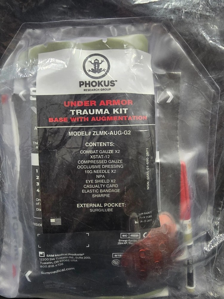 Phokus Research Group Under Armor Trauma Kit Base with Augmentation